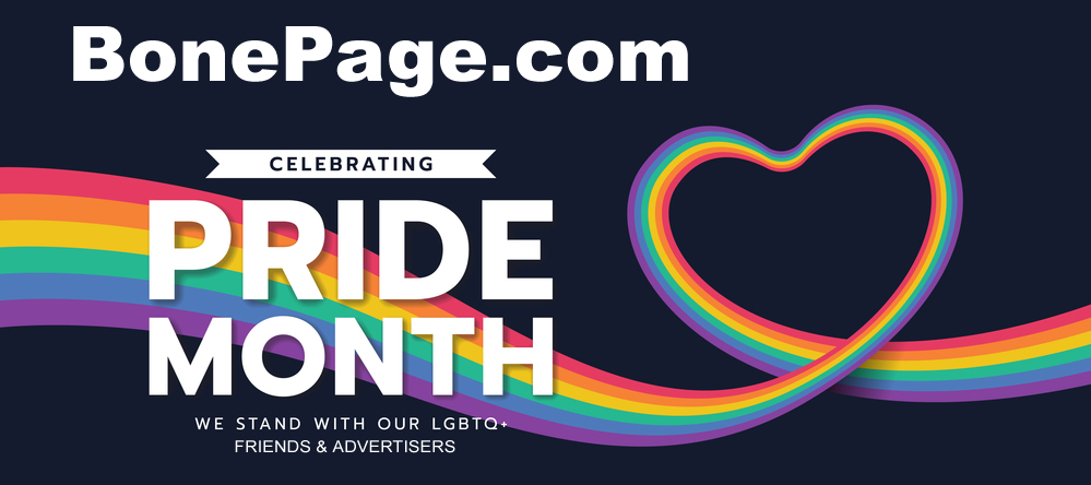 BonePage Celebrates Pride Month each June, recognizing the LGBTQ+ community!