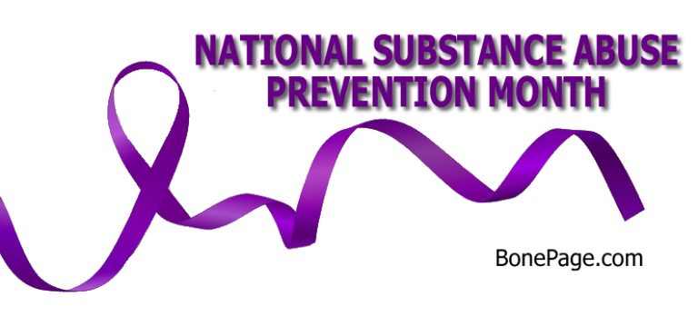 National Substance Abuse Prevention Month is October. Join BonePage in the fight against substance abuse.