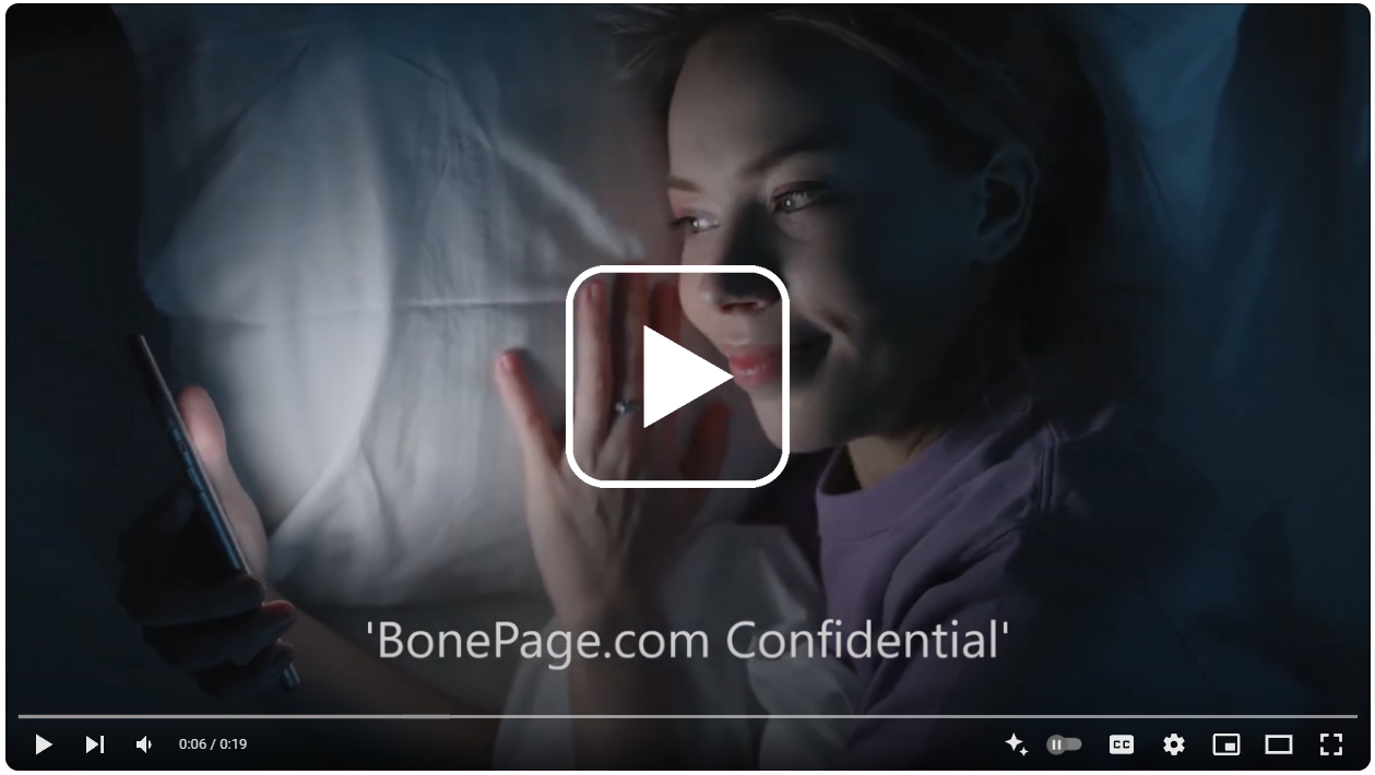 'BonePage.com Confidential' Music Video